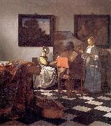Johannes Vermeer The concert. oil painting artist